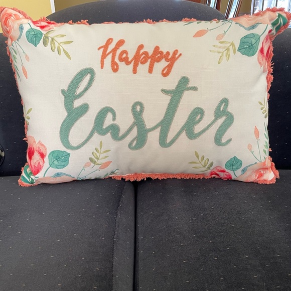 Happy Easter Throw Pillow - Picture 1 of 10